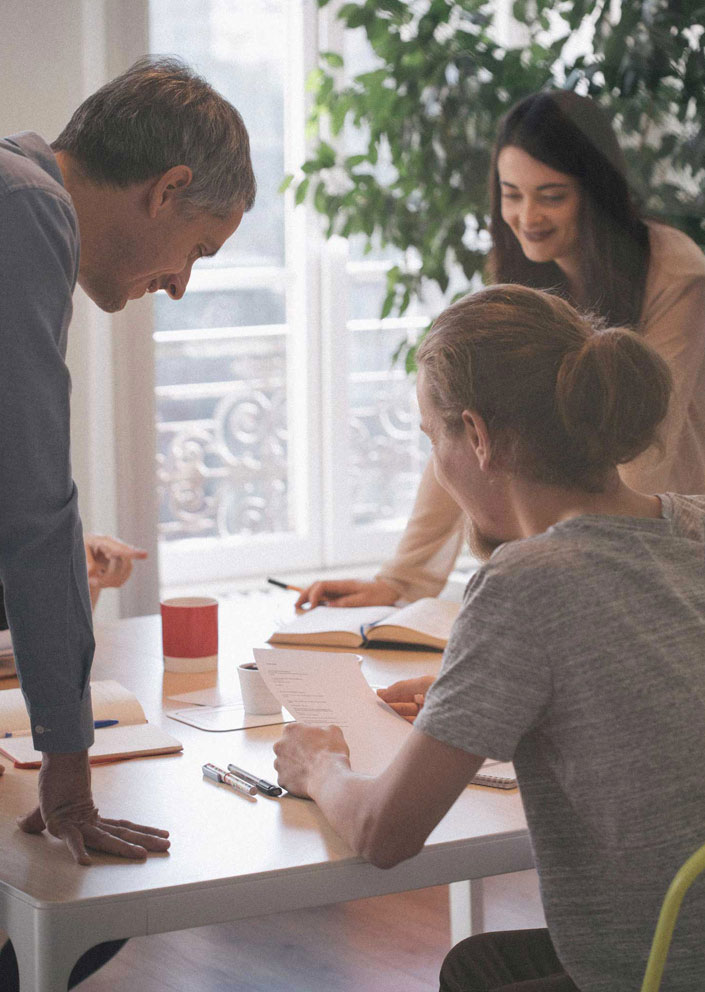 Une réunion chez l'agence web Studio HB