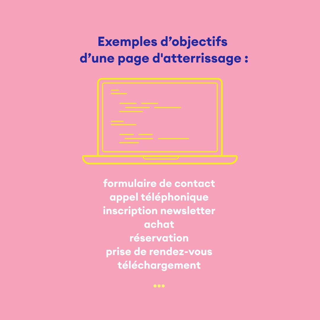 Quels types d’objectifs pour une landing page