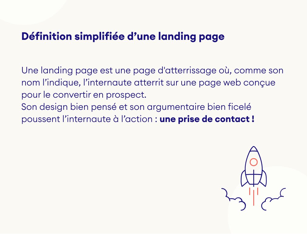 Définition landing page : Studio HB