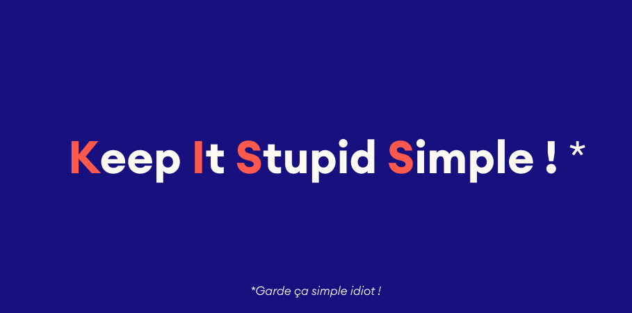 concept keep it stupid simple dans la création de site Internet