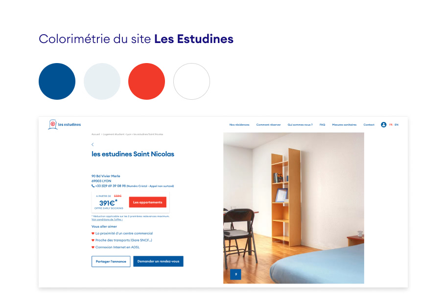 Exemple de l’utilisation des couleurs dans le web