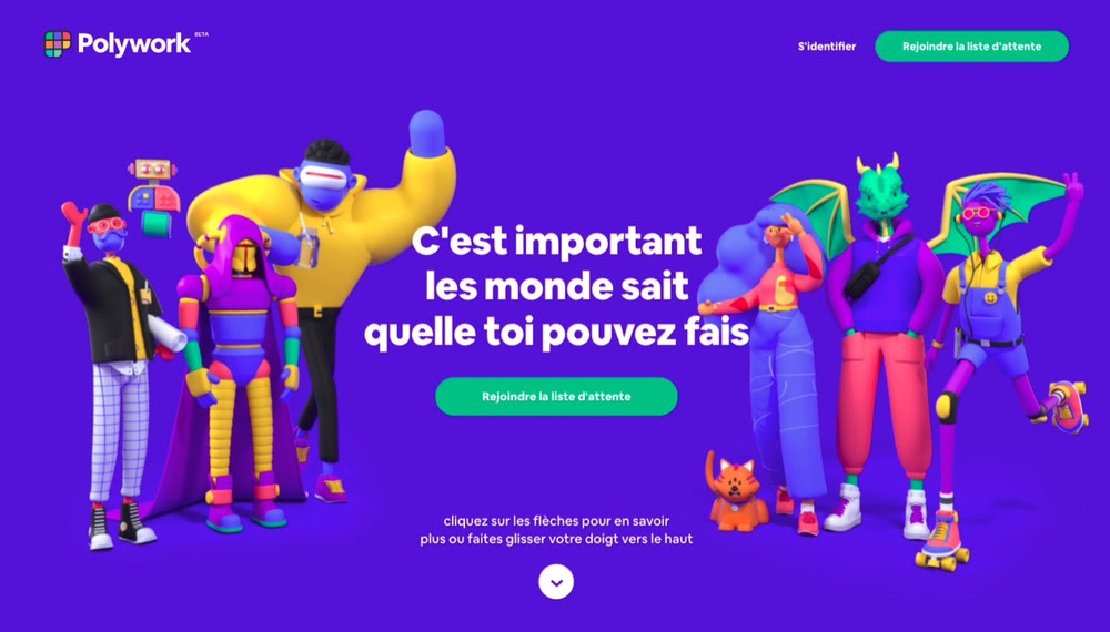 exemple couleurs vives tendances sur le web