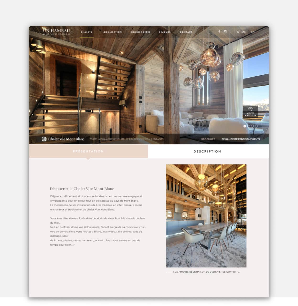 Site web de Megeve Luxury