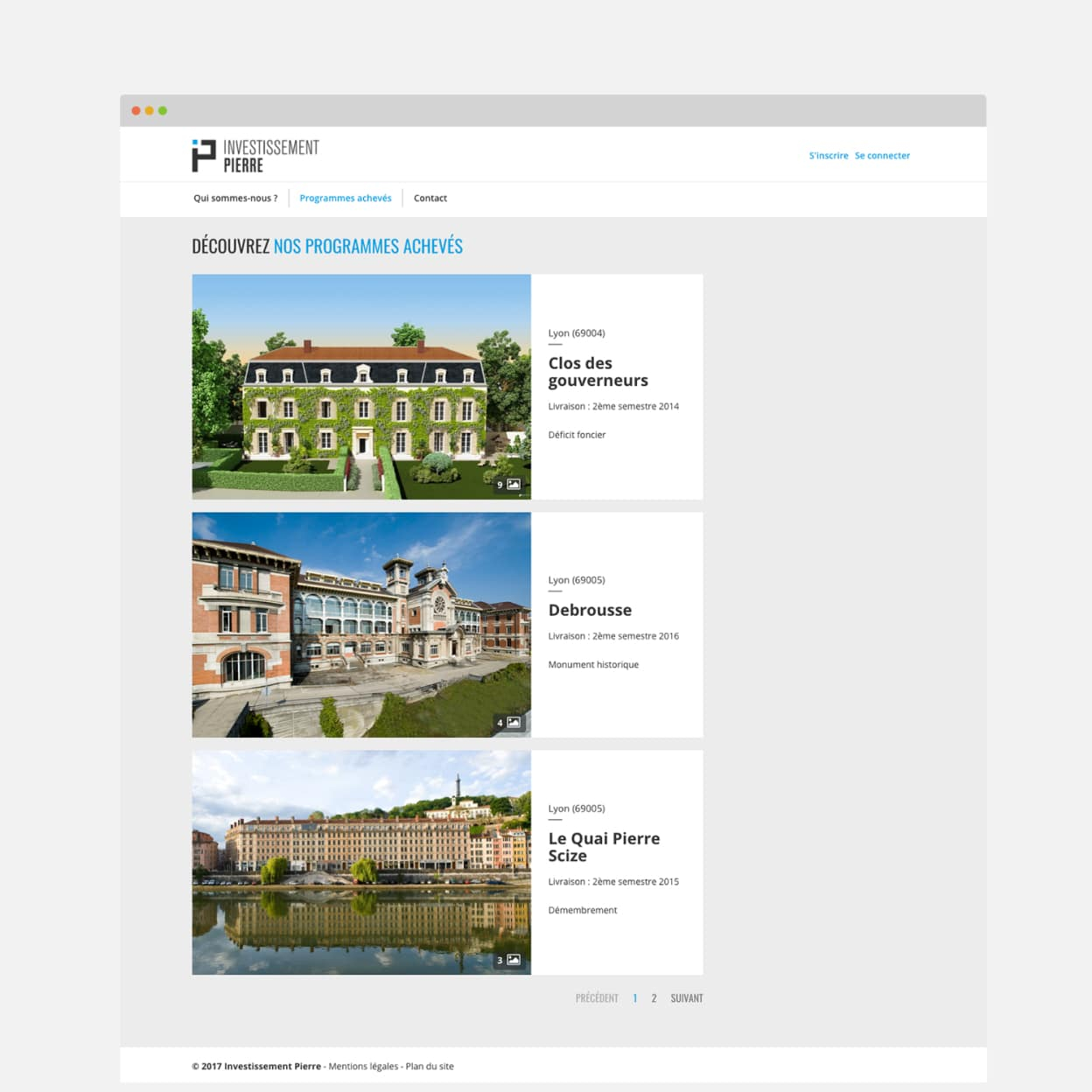 Site web de Investissement Pierre